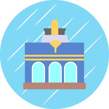 Bina. Web simgesi basit tasarım