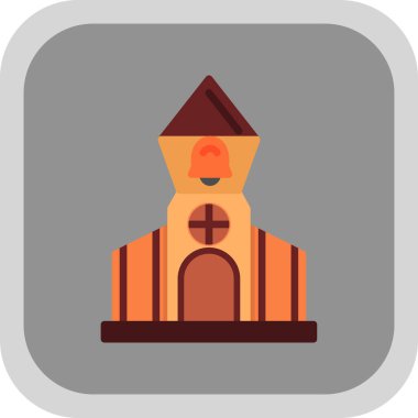 Bir kilise simgesinin vektör illüstrasyonu