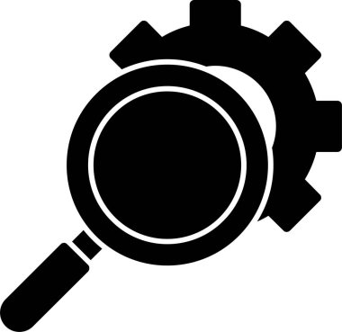 Arama simgesi vektör illüstrasyonu 