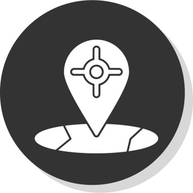 Konum simgesinin vektör illüstrasyonu