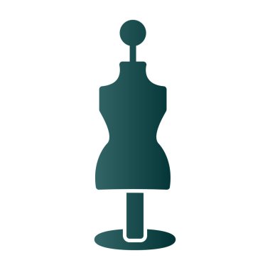Manken düz vektör simgesi