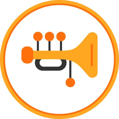 Tuba vektörü basit simgesi