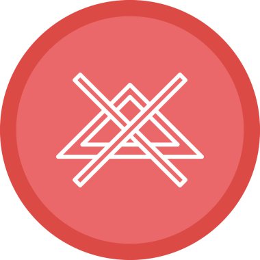 Çaprazlanmış simgenin vektör illüstrasyonu