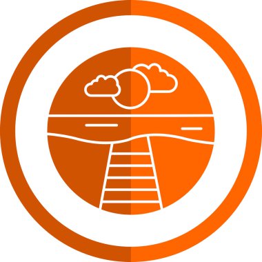 Bir ağaç simgesinin vektör illüstrasyonu