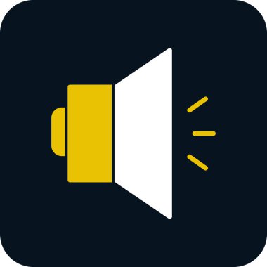 Ses simgesinin vektör illüstrasyonu 