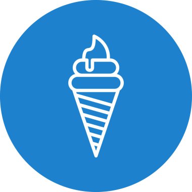 dondurma ikonu vektör illüstrasyonu