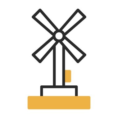 Yel değirmeni simgesi, vektör biçimi