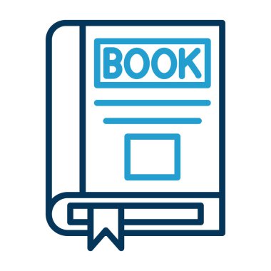 kitap simgesi, vektör illüstrasyonu basit tasarım