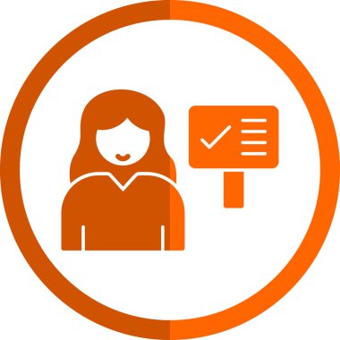 panolu kadın kullanıcı profili, vektör illüstrasyonu