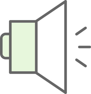 Ses simgesinin vektör illüstrasyonu 