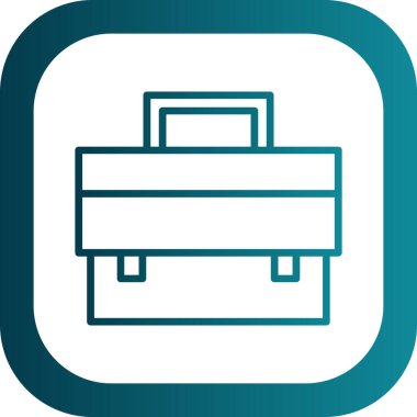  Evrak Çantası'nı web simge vektör çizim 