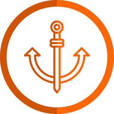 Çapa. Web simgesi basit illüstrasyon 