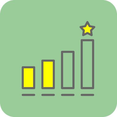 çubuk çizelgesi vektör illüstrasyonu