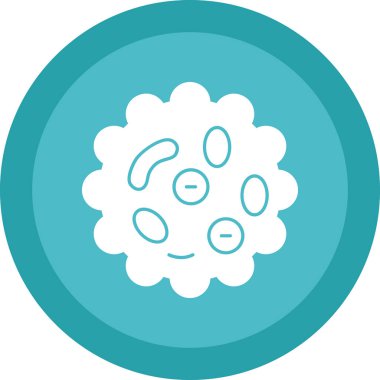 Bakteri. Web simgesi basit tasarım