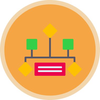 Modern bir simgenin vektör illüstrasyonu