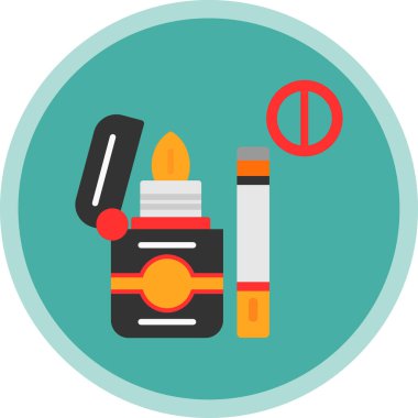 Hiç Sigara İçilmez işareti, vektör çizim 