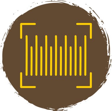 Barkod simgesinin vektör illüstrasyonu 