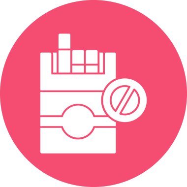 Sigara içmeyi bırak işaret vektörü çizimi tasarımı 