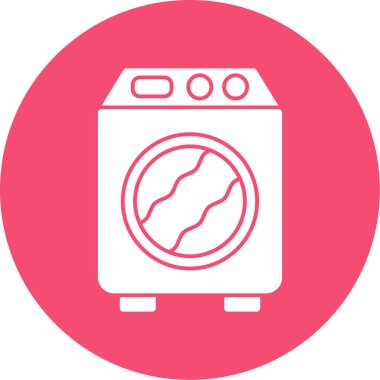 Bir çamaşır makinesinin vektör çizimi