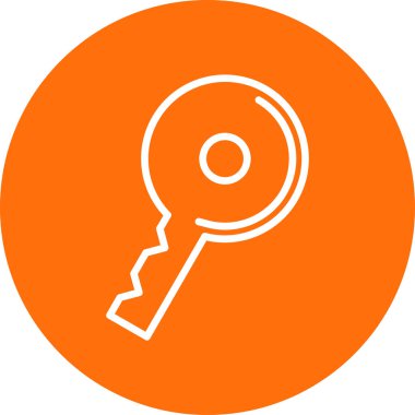 anahtar simgesi, vektör illüstrasyonu basit tasarım