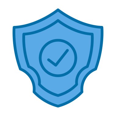 kalkan simgesi, vektör illüstrasyonu basit tasarım