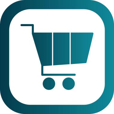 Alışveriş arabası ikonu, illüstrasyon 