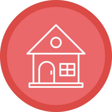 ev web simgesi, vektör illüstrasyonu 