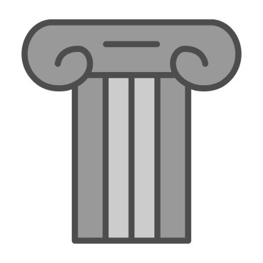 Eski sütun, vektör simgesi