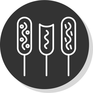 Gıda simgesinin vektör illüstrasyonu