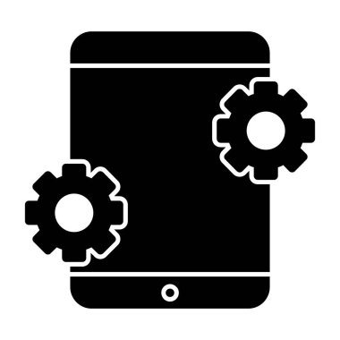 mobil uygulama simgesi, vektör illüstrasyonu basit tasarım