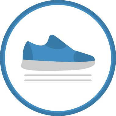 spor ayakkabısı ikon vektör illüstrasyonu 