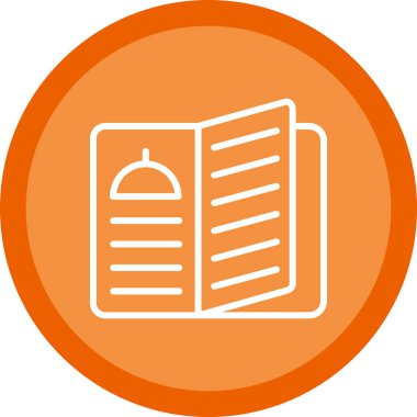 menü düz simgesi, vektör illüstrasyonu