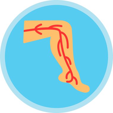 bacak ikonu vektör illüstrasyonu