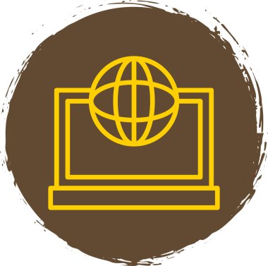 Web tarayıcı simgesi, vektör illüstrasyonu basit tasarım