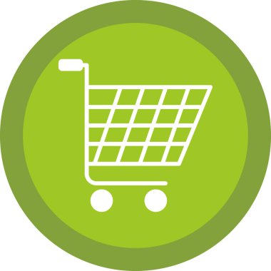Alışveriş arabası ikonu, illüstrasyon 