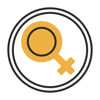 cinsiyet kadın ikon vektör illüstrasyonu