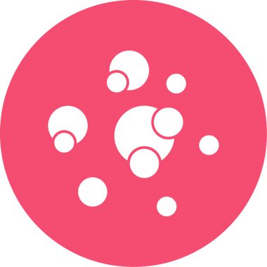 vector illustration of Bubbles modern icon     