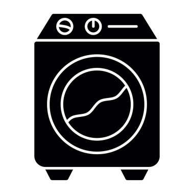 Bir çamaşır makinesinin vektör çizimi
