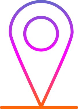 harita işaretleyici simgesi, vektör illüstrasyonu basit tasarım