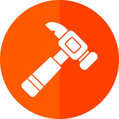 Çekiç simgesi, vektör illüstrasyonu basit tasarım