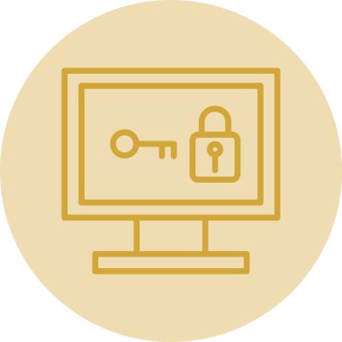 ikon vektör illüstrasyonunu kilitle