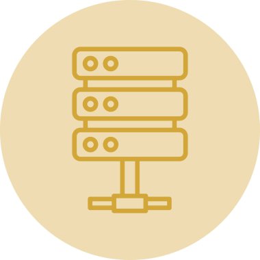 sunucu simgesi, vektör illüstrasyonu basit tasarım