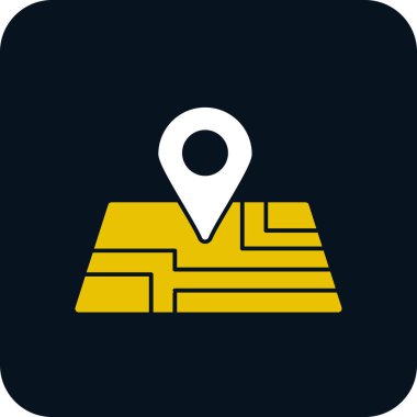 harita pin konumu simgesi düz biçimli