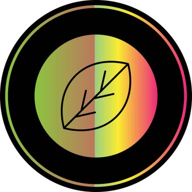 Bir yaprağın vektör illüstrasyonu