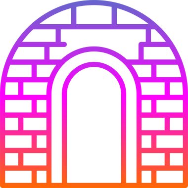 Bina. Web simgesi basit illüstrasyon