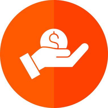 Sikkeler vektör düz simgesi