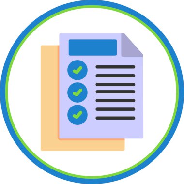 Dosya simgesi. Düz tasarım.