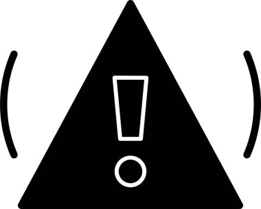 Uyarı işareti, vektör illüstrasyonu 