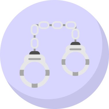 kelepçe simgesi, vektör illüstrasyonu