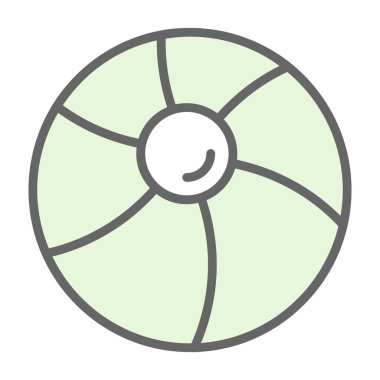 Çizgi film topunun vektör çizimi